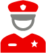 لوگوی پلیس شخصی که می گوید دزدگیر منزل پارادوکس به مرکز هشدار الکترونیم متصل می شود و  یک قابلیت مهم می باشد